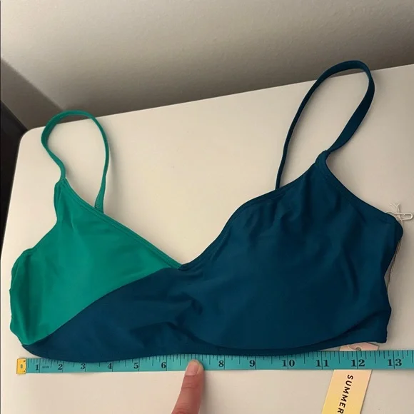 NWT [Summersalt] Marina Bikini Swim Top Seaglass & Seaweed Womens Multiple Sizes - Picture 10 of 15
